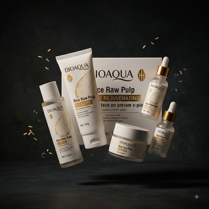 KIt facial de arroz Bioaqua: Hidratación profunda para una piel radiante y suave.