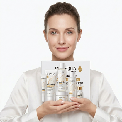 KIt facial de arroz Bioaqua: Hidratación profunda para una piel radiante y suave.
