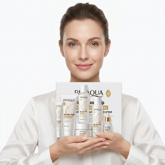 KIt facial de arroz Bioaqua: Hidratación profunda para una piel radiante y suave.